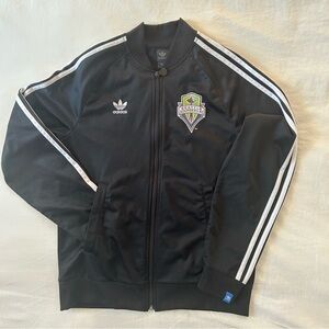 Adidas Black Jacket with Seattle Sounders FC Logo